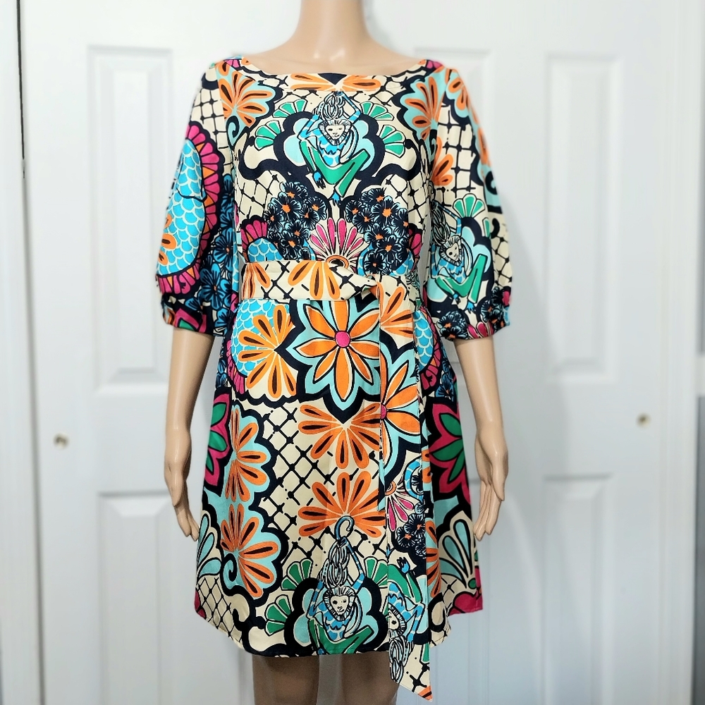 Lilly Pulitzer Lilly Palooza silk Oversized Mini dress,‎ Size 2 RARE